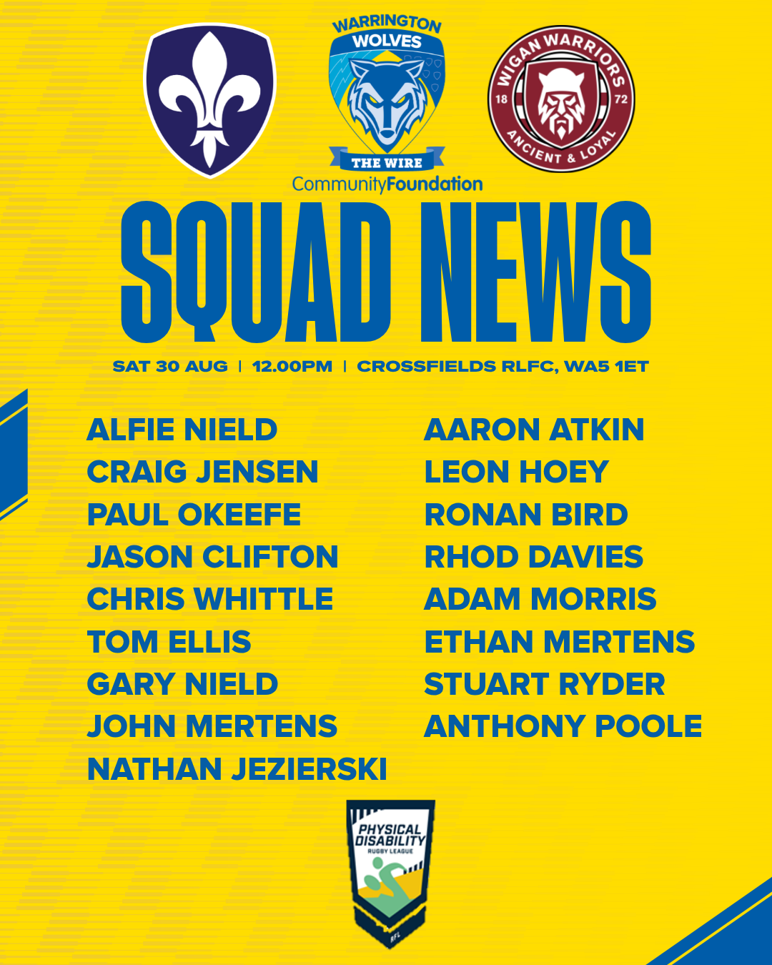 SL25 - Squad News - X